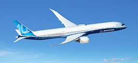 787-10 in flight